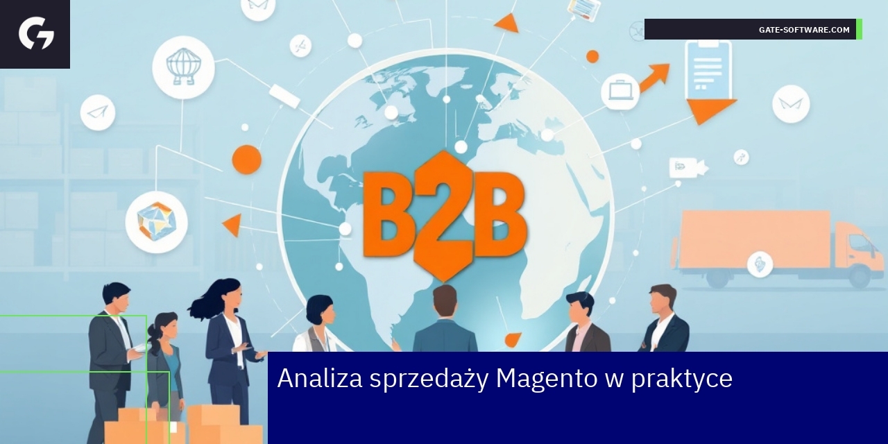 Schemat analizy sprzedaży i optymalizacji Magento