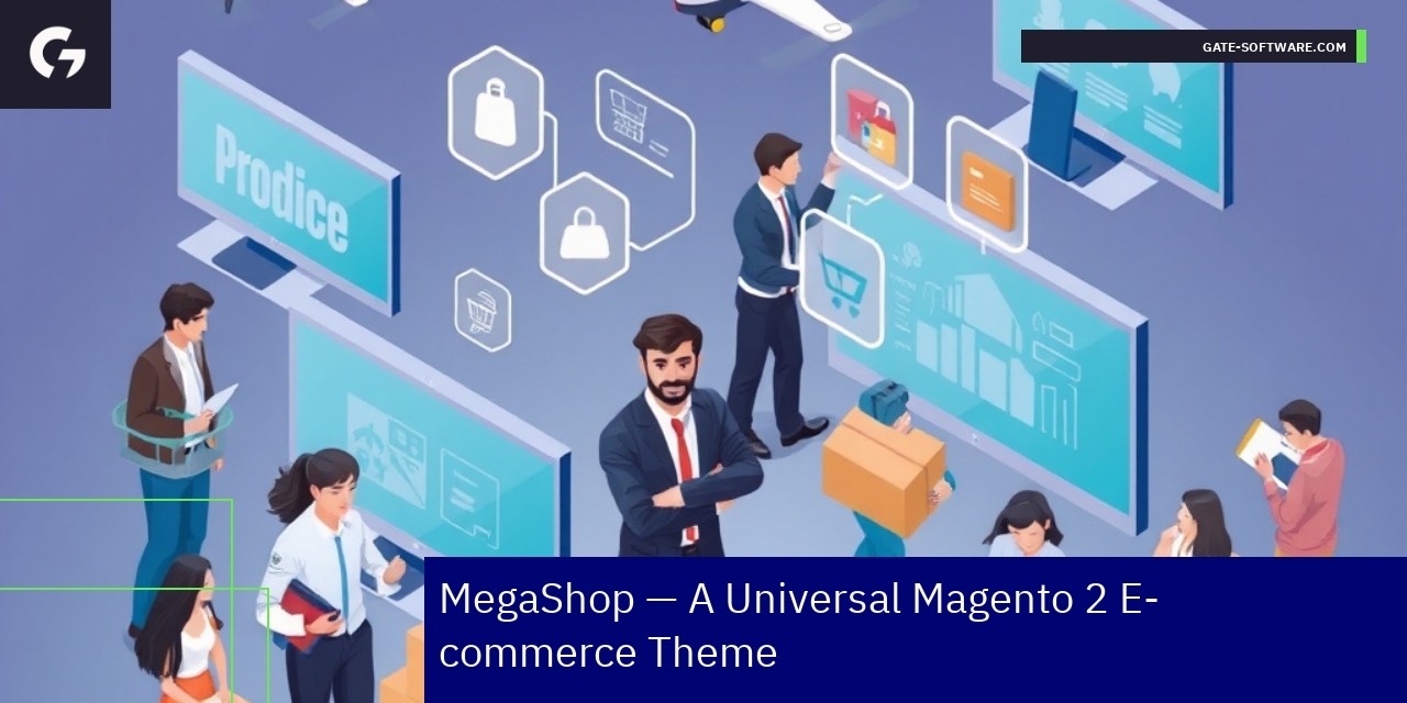 Screenshot of MegaShop Magento 2 theme interface
