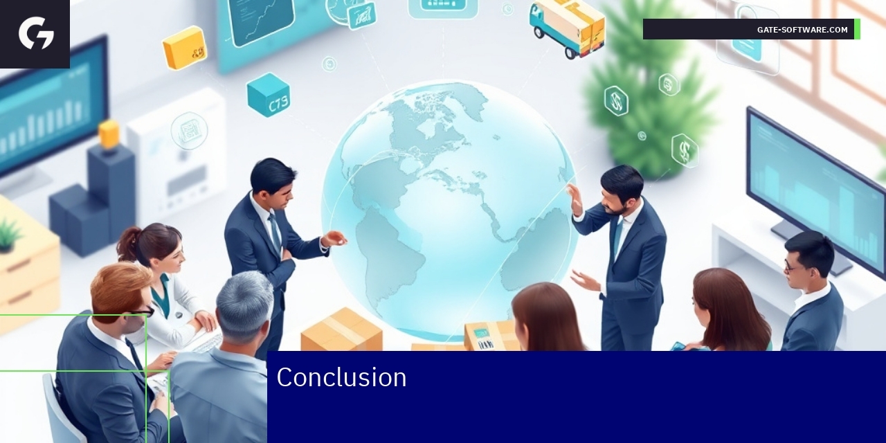 Abstract digital illustration of B2B ecommerce platform