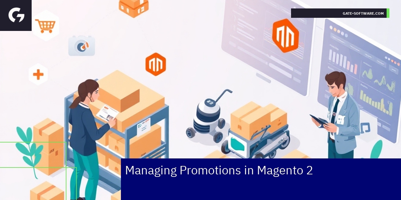 Magento 2 interface with promotions and catalog