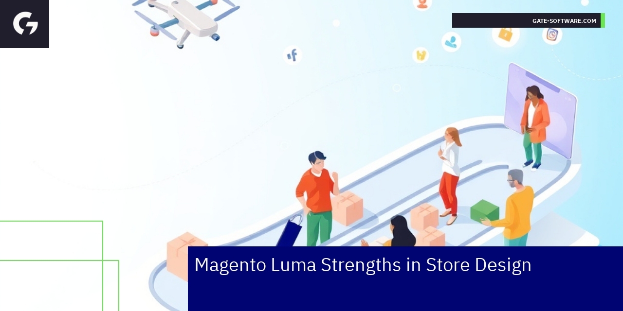 Magento Luma features modern store design elements