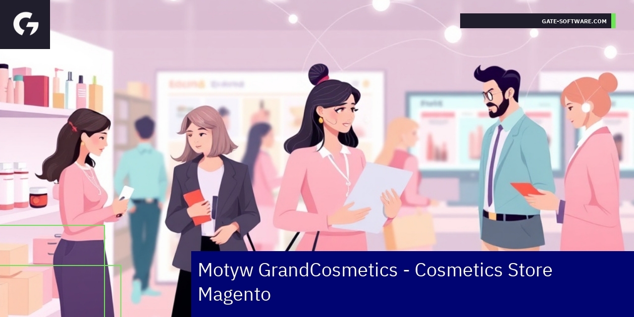 Interfejs sklepu online kosmetyki na Magento 2