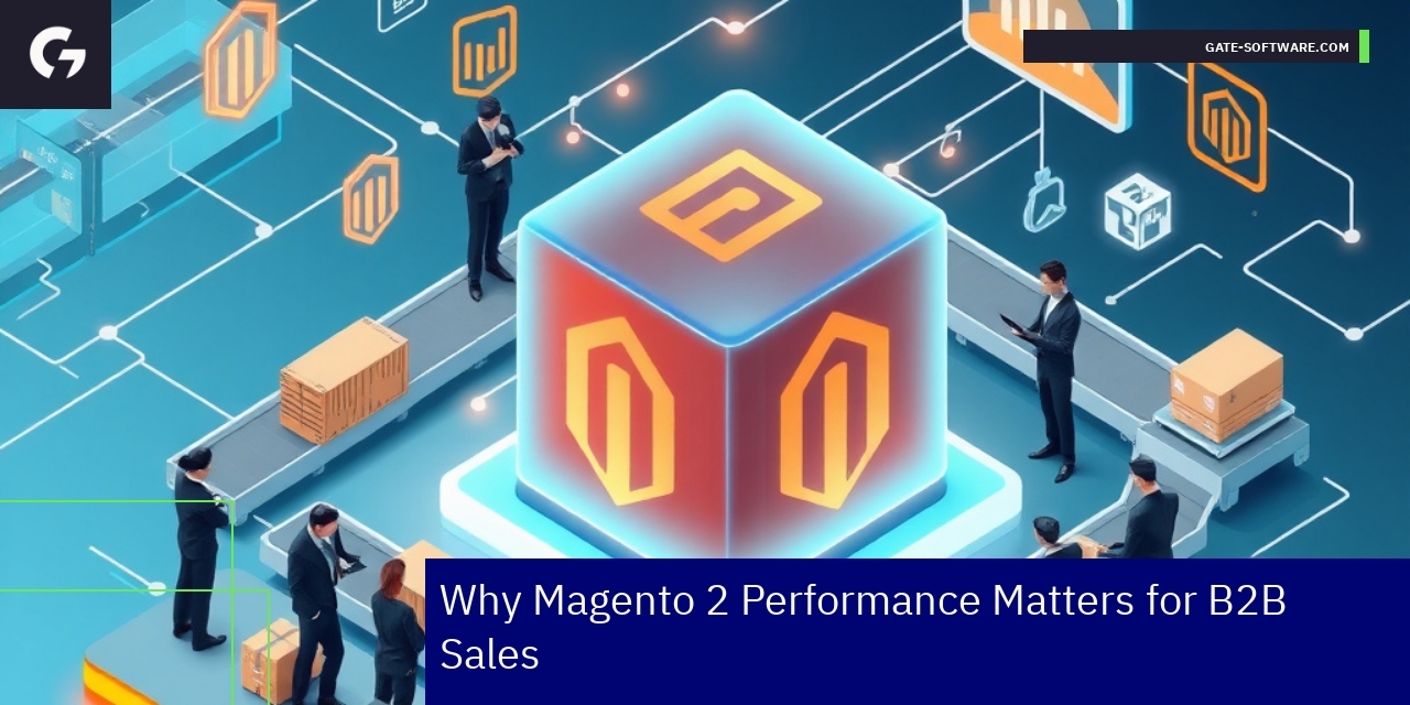 Magento 2 Performance for B2B Sales E-commerce platform dashboard with performance metrics