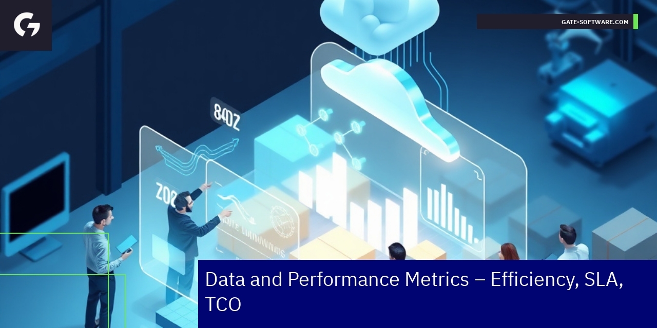 Key Data Metrics Enhancing B2B Project Performance Graph showing B2B performance and efficiency metrics