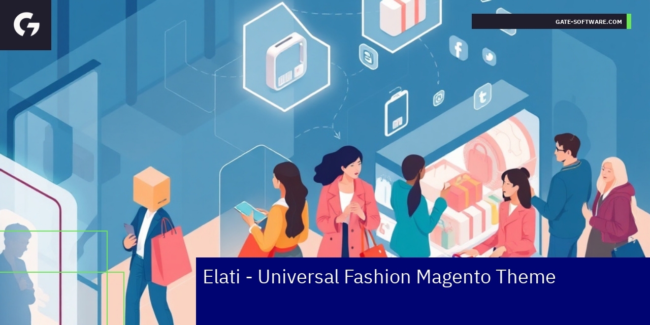 E-commerce frontend template with mobile and social features