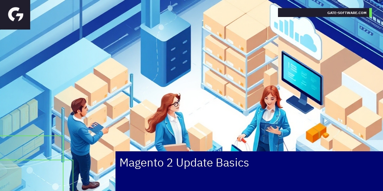 Diagram illustrating Magento 2 update process steps