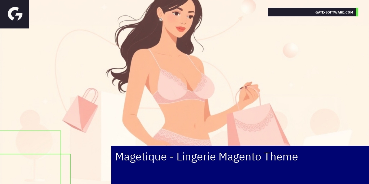 Responsywna grafika szablonu Magetique na różnych urządzeniach