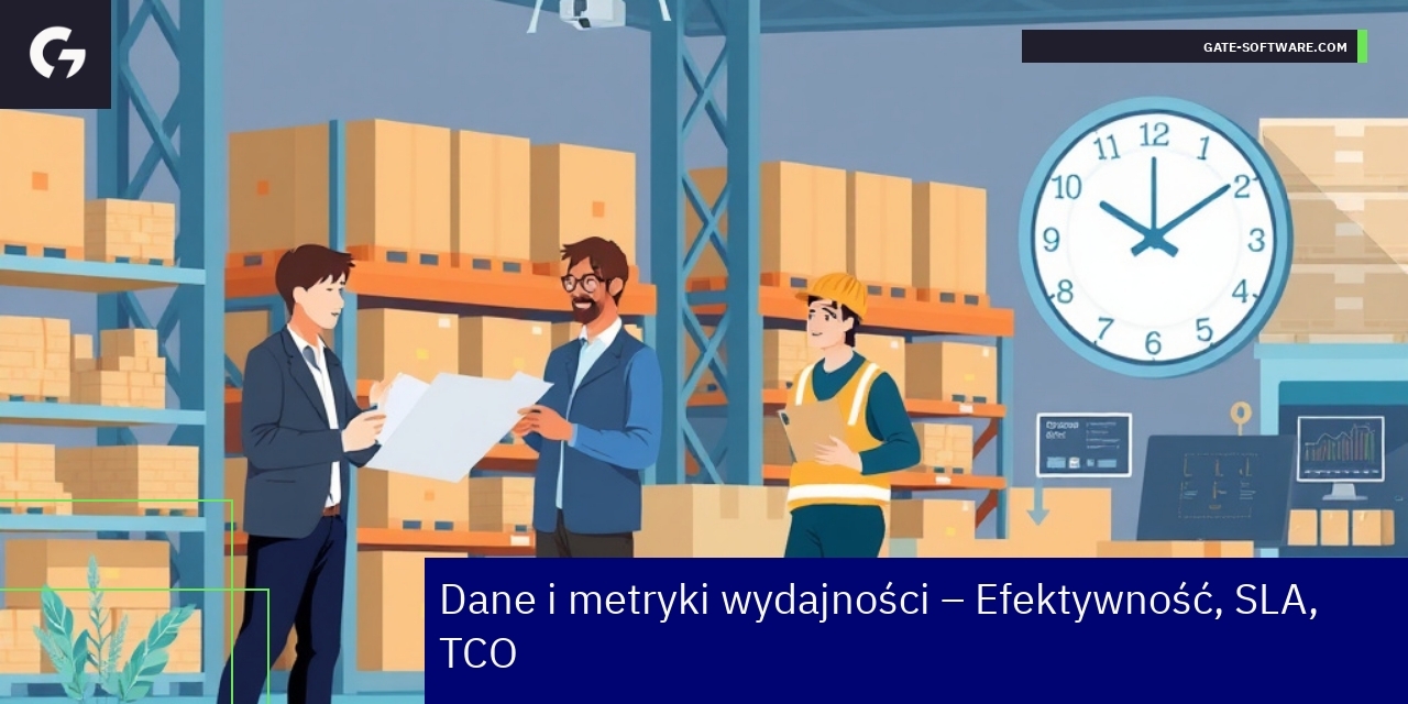 Wykresy i dane dotyczące efektywności projektów