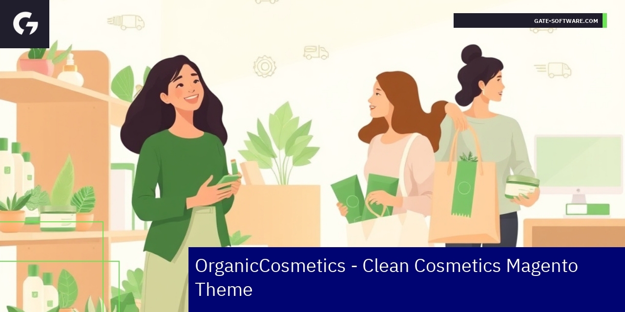 Magento theme design for organic cosmetics ecommerce