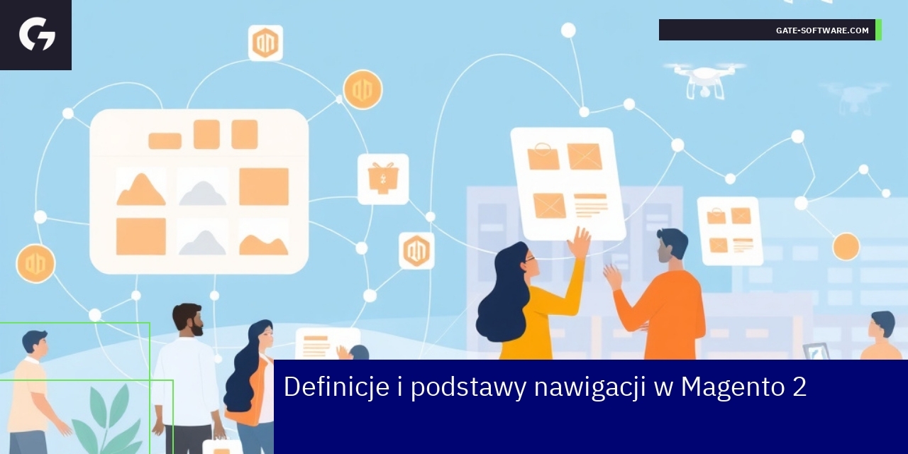 Schemat nawigacji i modułów Magento 2 z Hyva