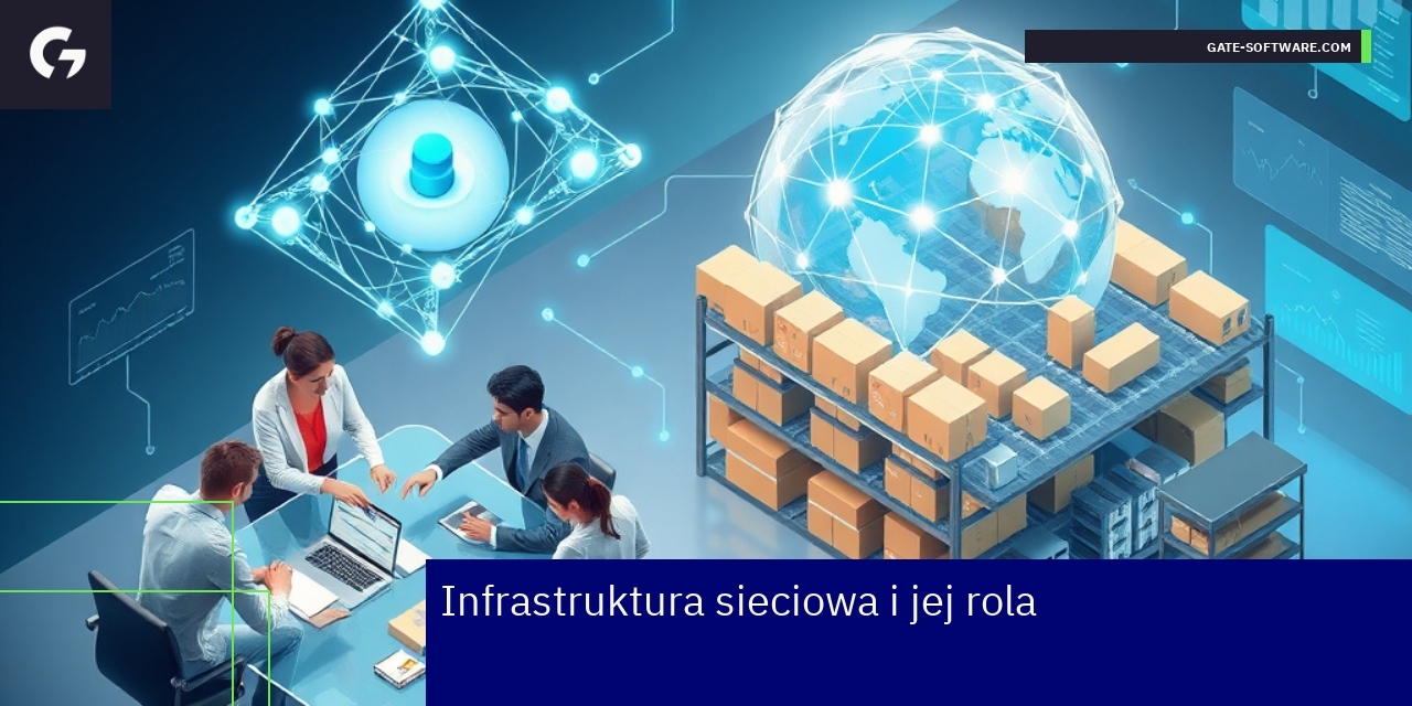 Schemat działania infrastruktury sieciowej i monitoringu