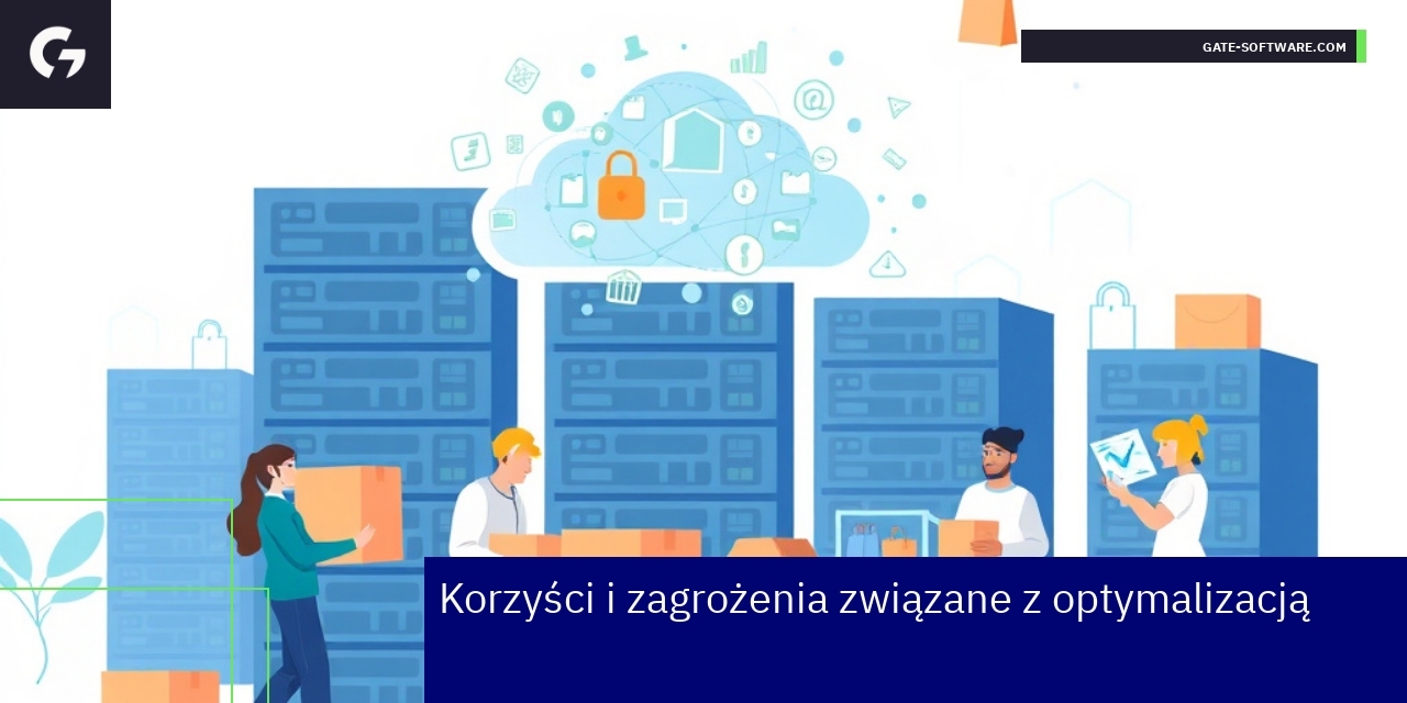 Schemat korzyści i zagrożeń optymalizacji systemu