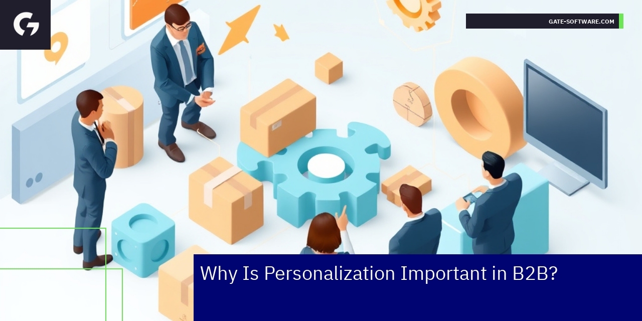 Business people discussing personalized B2B strategies