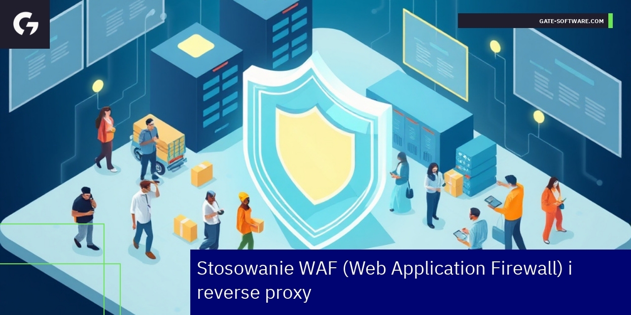 Schemat działania WAF i reverse proxy w e-commerce