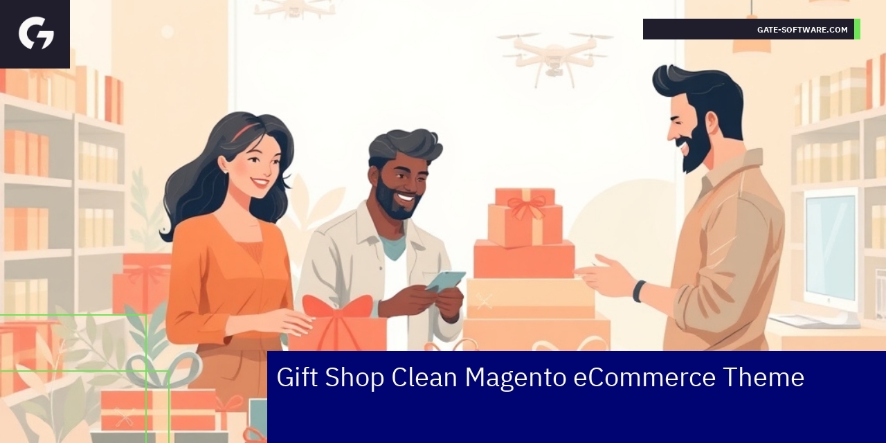 Magento eCommerce theme features and layout