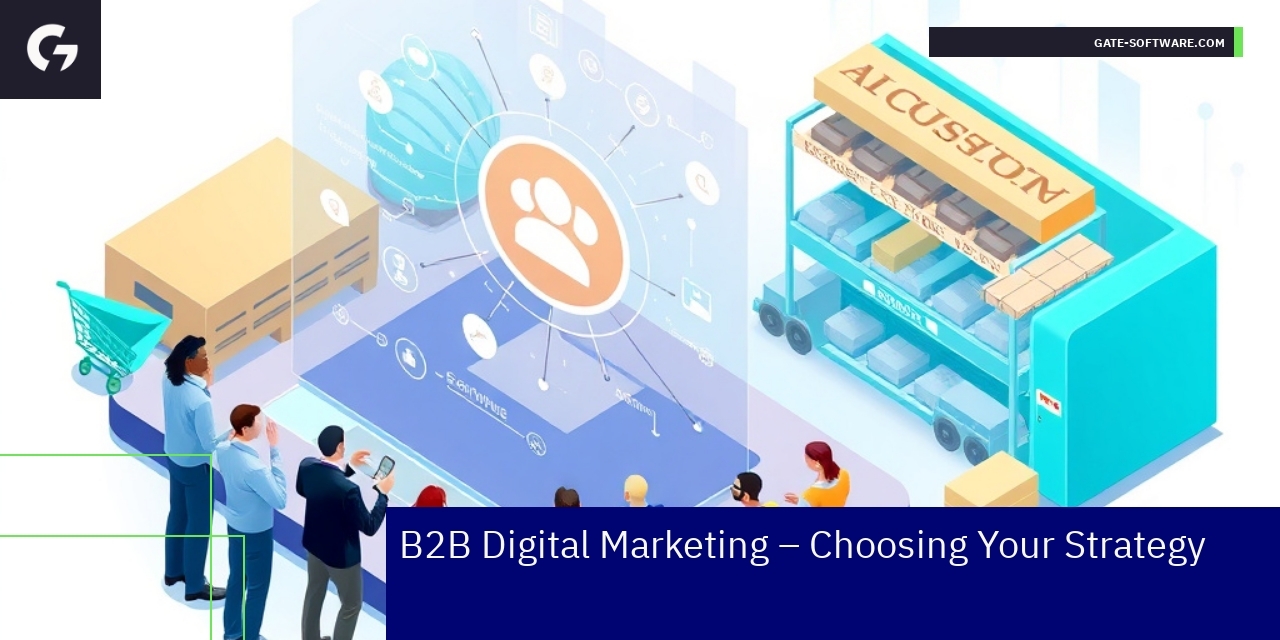 Business team discussing digital marketing strategies