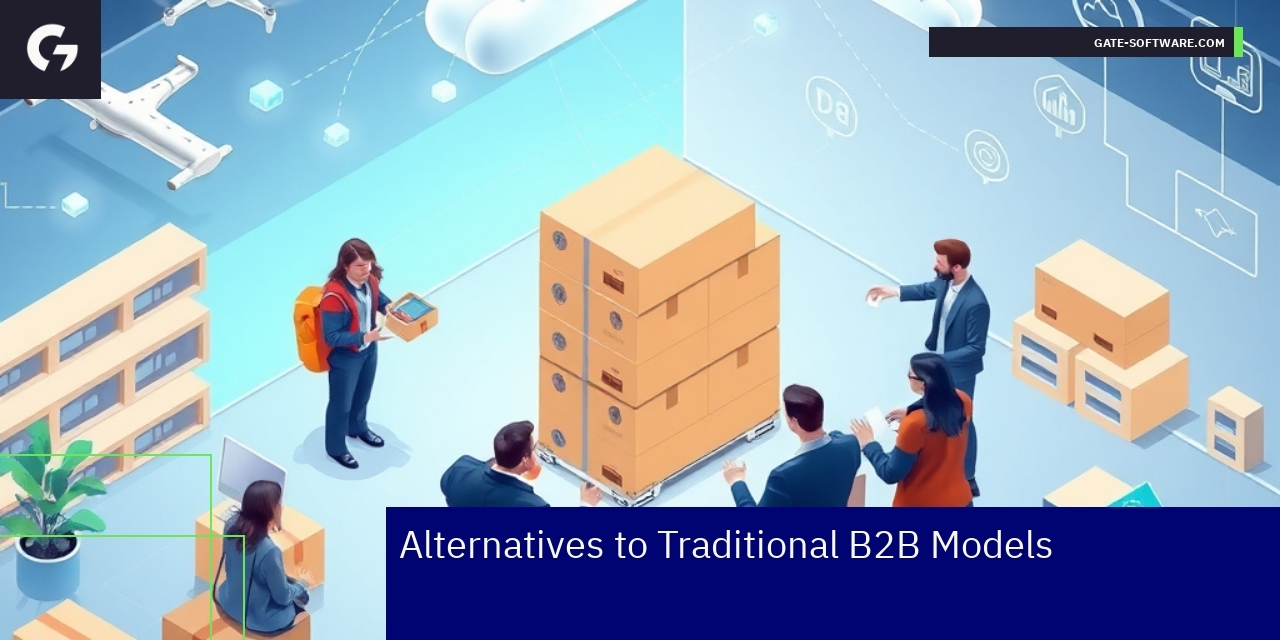 diagram showing modern B2B model innovations