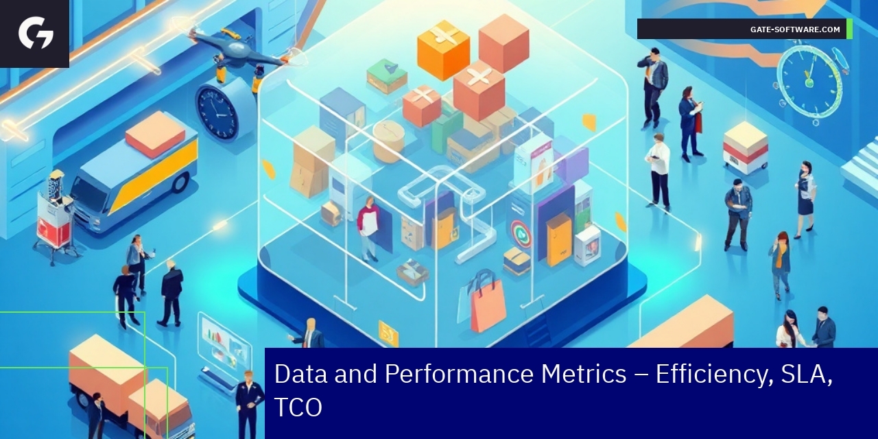 Graphs showing project metrics and efficiency rates