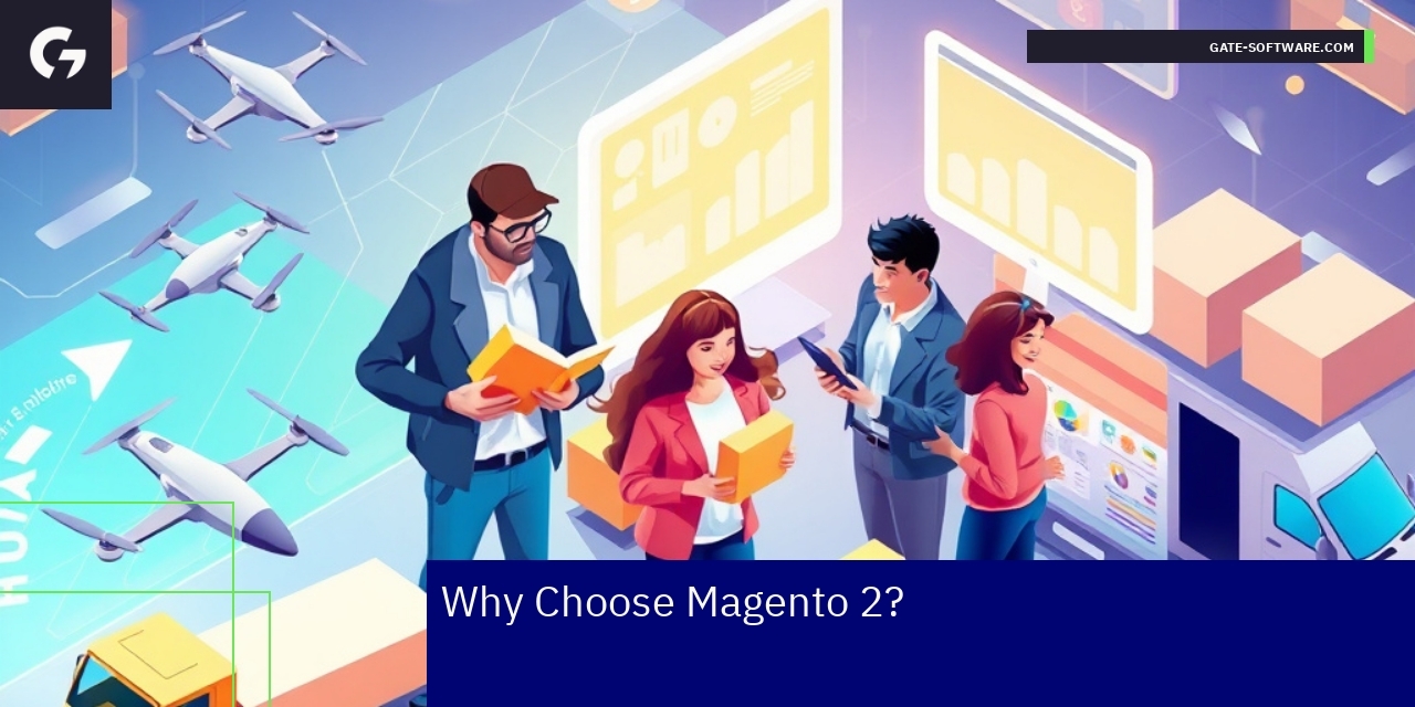 Magento 2 ecommerce platform interface on screen