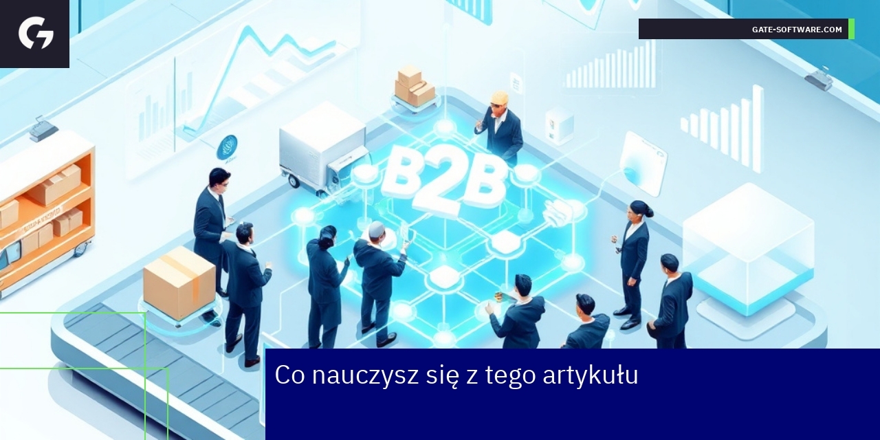 Wzrost efektywności dzięki platformie B2B Schemat platformy B2B integrującej procesy sprzedaży