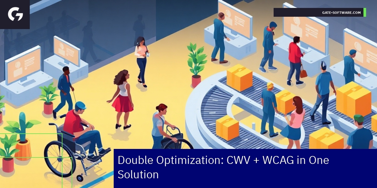 Magento 2 frontend showing speed and accessibility features