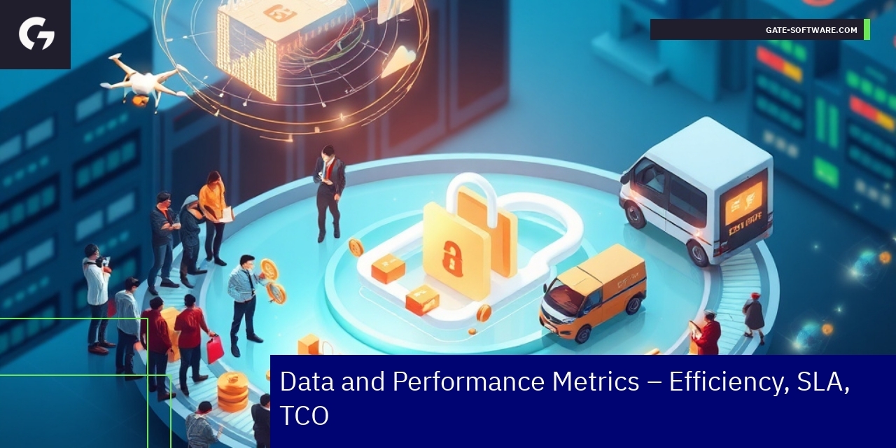 Graphs showing efficiency and delivery metrics