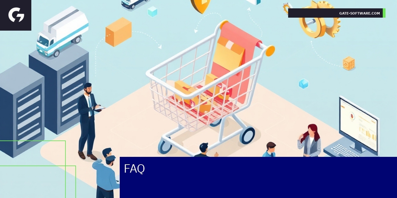 Laptop z wykresami i ikonami e-commerce