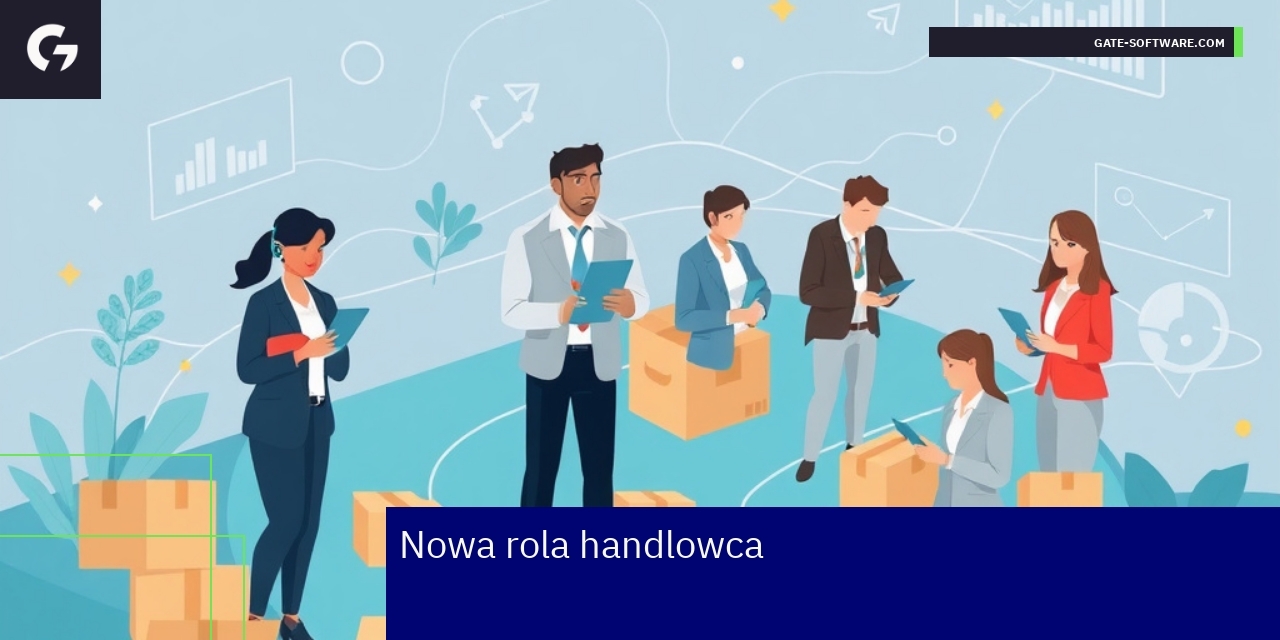 Ewolucja roli handlowca w systemie B2B Magento Handlowiec pracujący na platformie B2B Magento