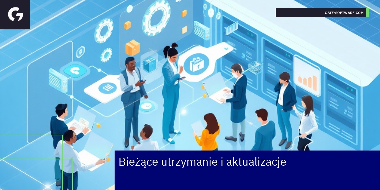 Schemat ilustrujący aktualizacje i wsparcie B2B