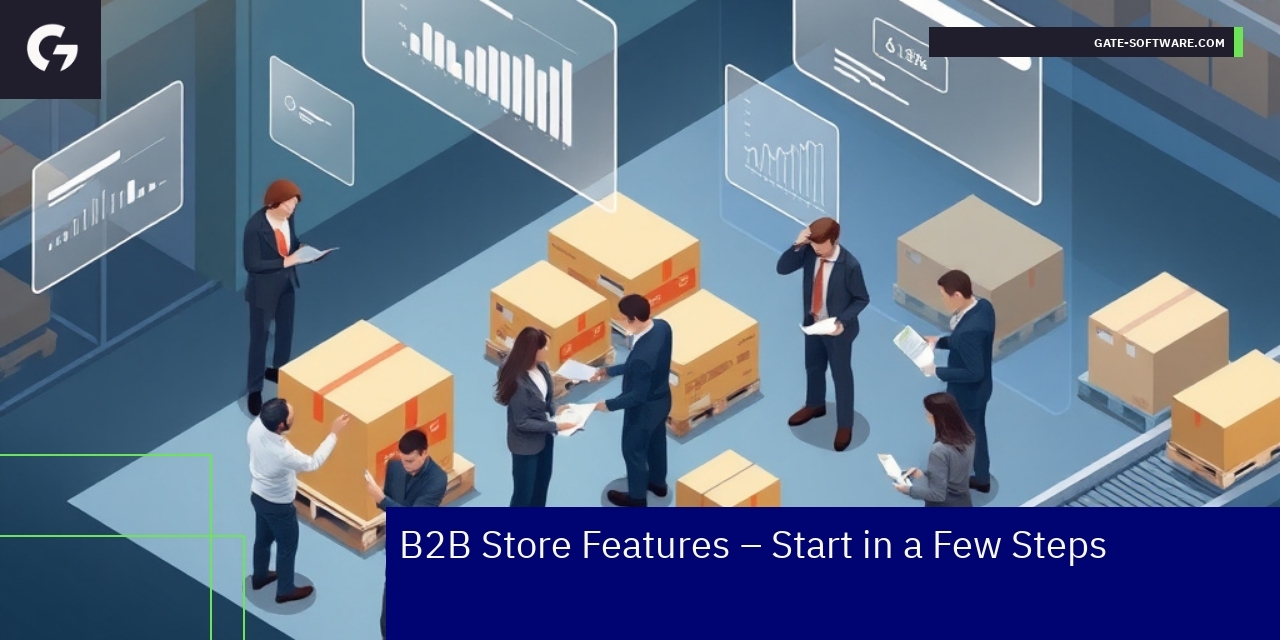 Key Features of B2B Ecommerce Platforms Business users accessing B2B ecommerce dashboard