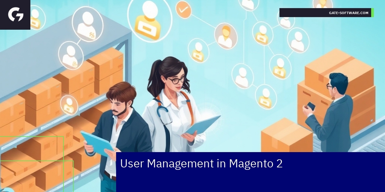 Magento 2 User Management with Hyva User interface and integration diagram Magento 2