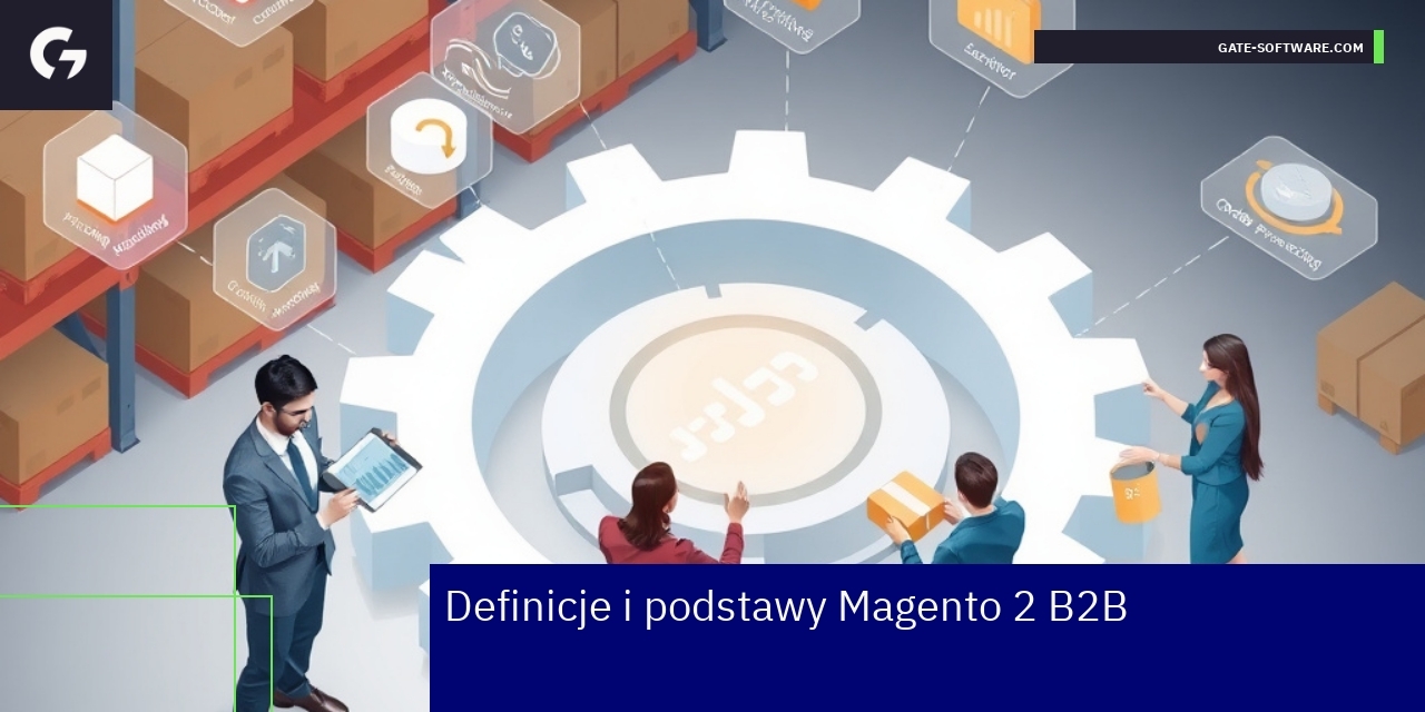 Grafika przedstawiająca zalety Magento 2 B2B