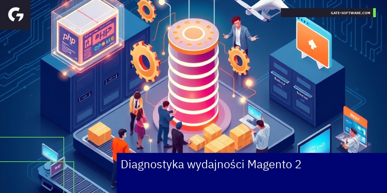 Schemat diagnostyki wydajności Magento 2 na serwerze
