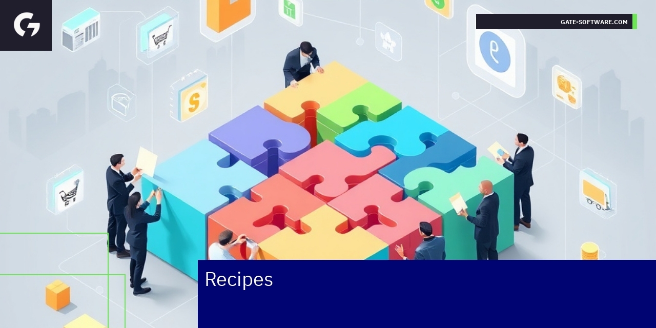 Modular digital commerce components illustration