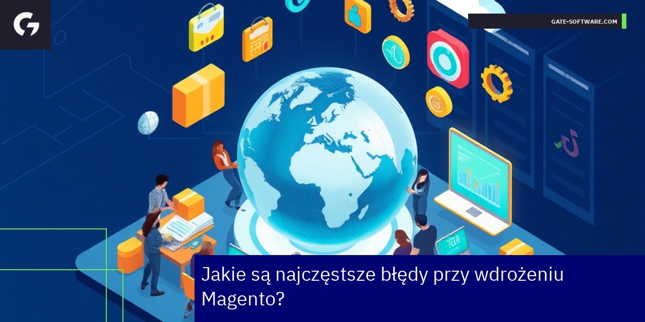 Grafika przedstawia błędy wdrożenia platformy Magento