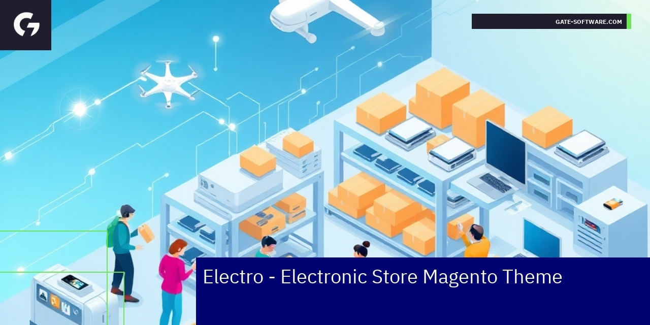 electronics store frontend design and development on screens