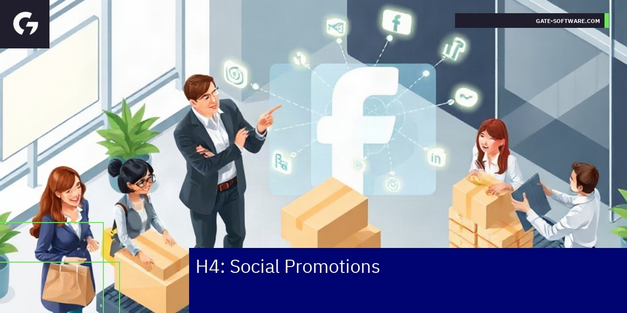 Effective Social Media Promotions Strategy Social media icons connected with marketing graph