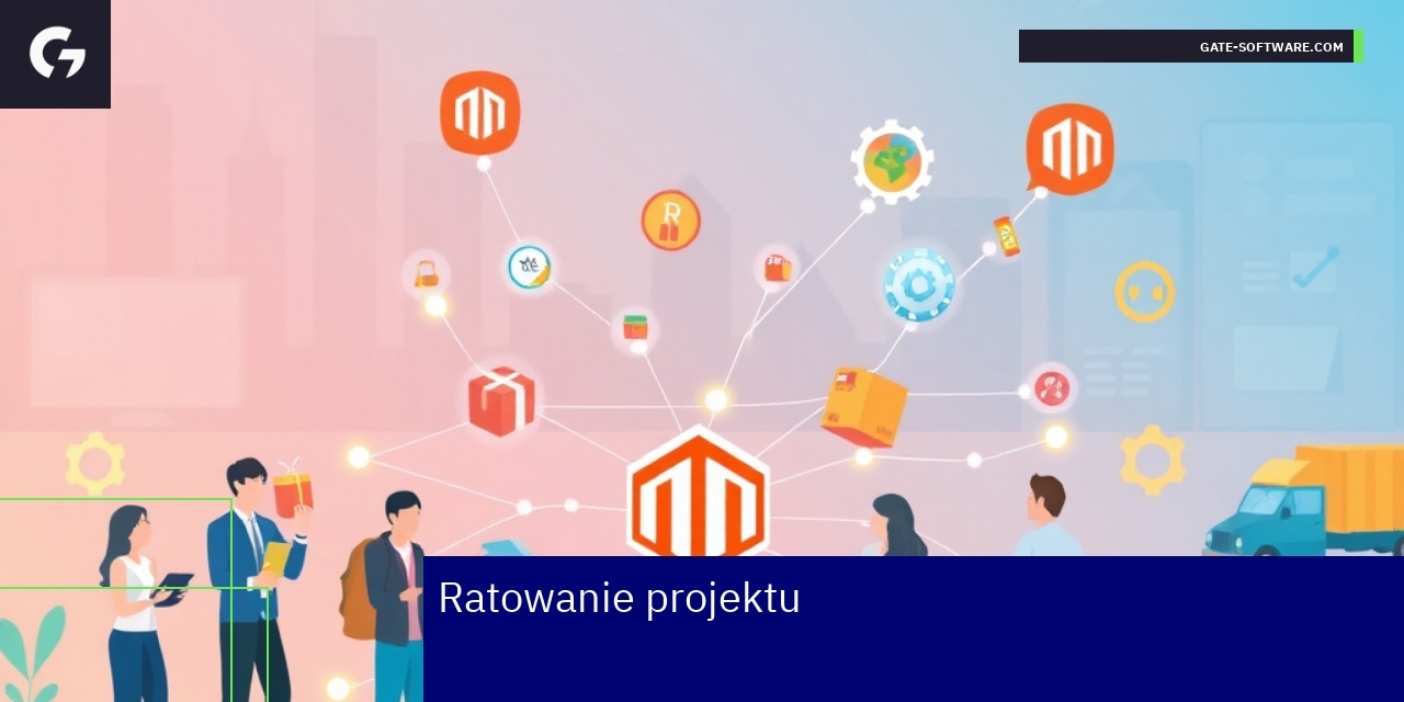 Rozwój i integracja platformy Magento B2B Schemat integracji Magento 2 z ERP i PIM