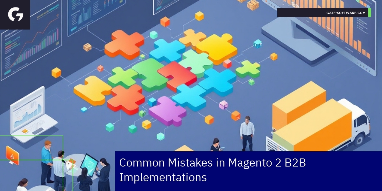 Magento 2 B2B implementation challenges infographic