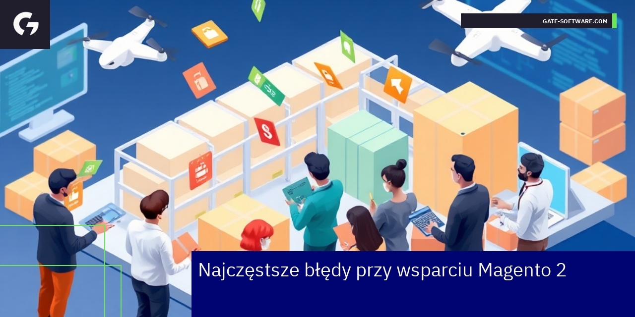 Schemat błędów technicznych i wsparcia Magento 2