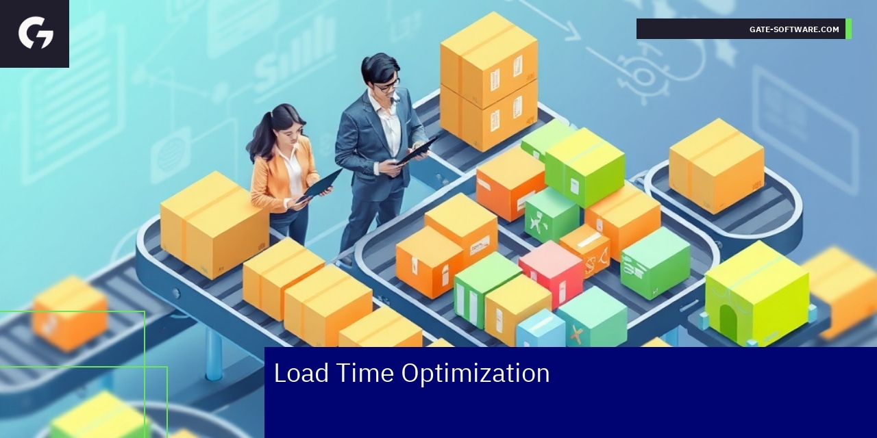 Ecommerce Store Load Time Optimization Benefits Graphic showing ecommerce performance metrics and growth