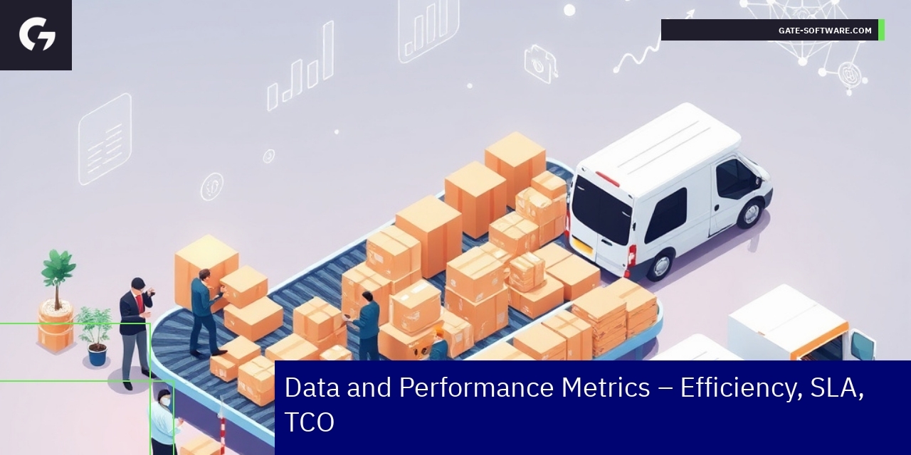 Graph showing Gate-Software B2B efficiency data