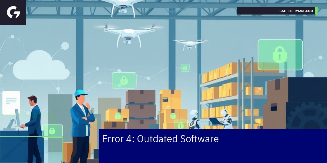 Diagram illustrating software update challenges and solutions