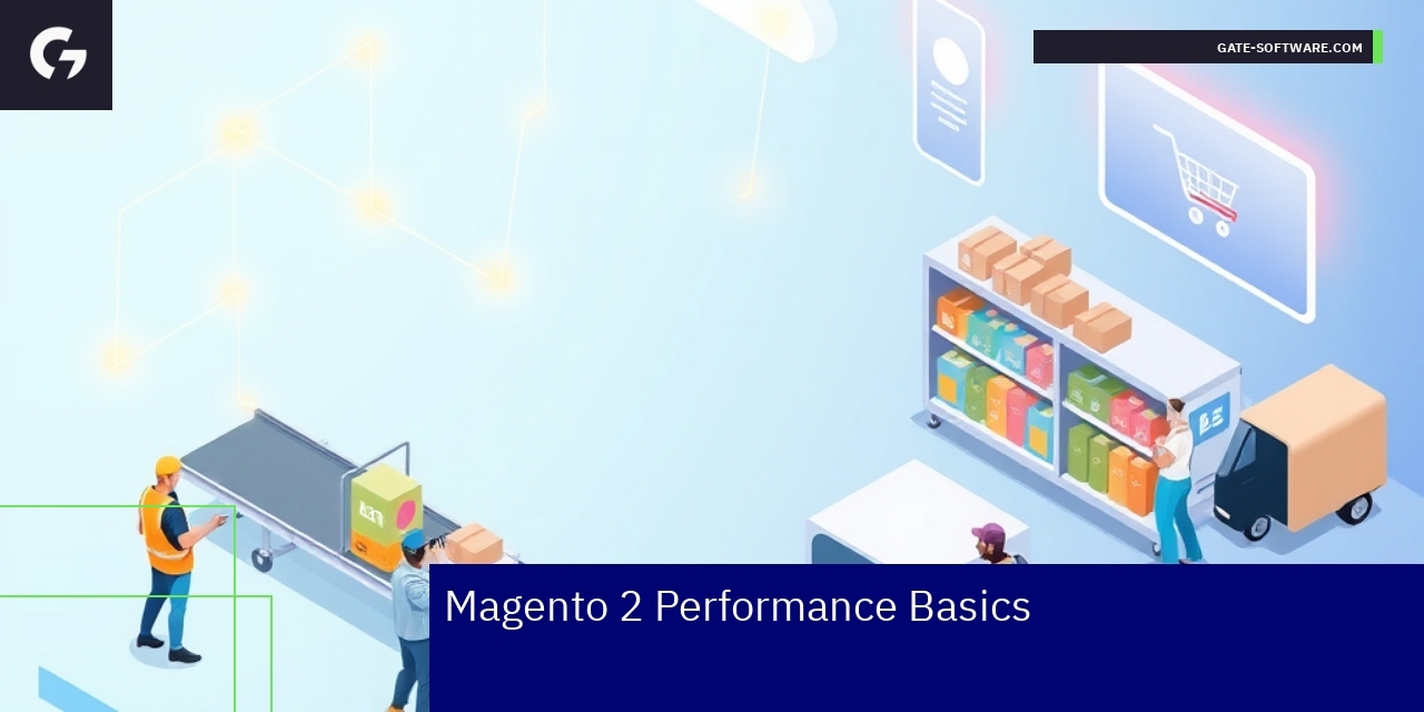 Magento 2 Performance Optimization Overview Diagram showing Magento 2 performance components