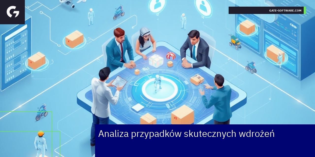 Grafika przedstawia proces wdrożenia platform e-commerce
