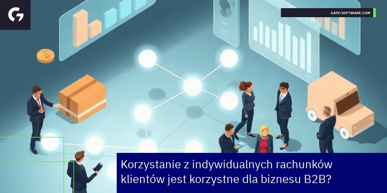 Biznesowy grafik pokazujący relacje i personalizację usług