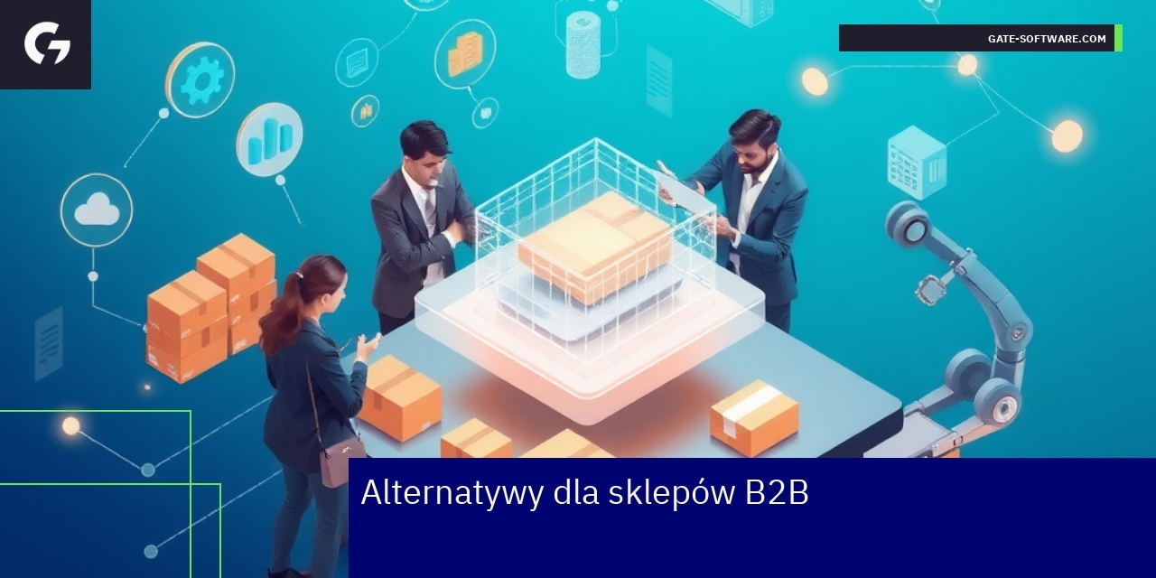 Schemat platform B2B i modele sprzedaży
