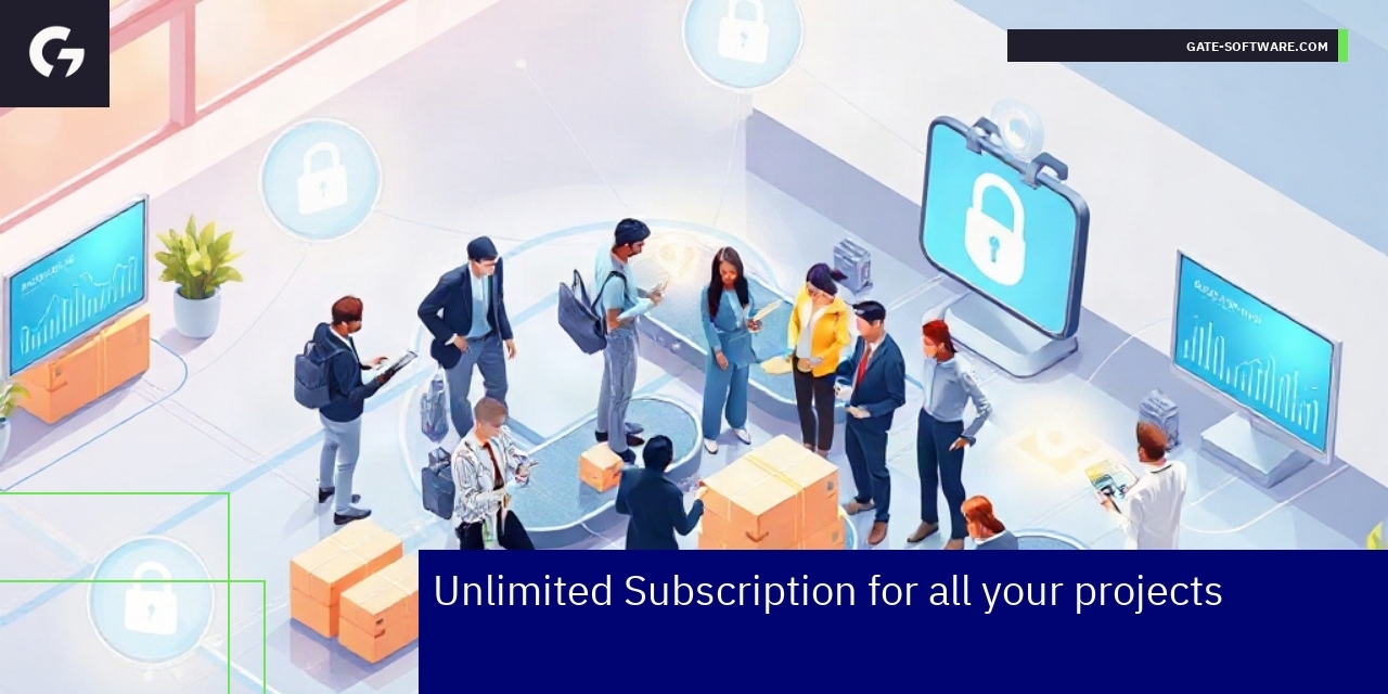 Diagram showing unlimited subscription advantages