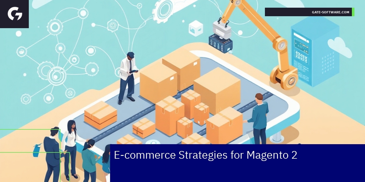 Diagram showing Magento 2 e-commerce strategy elements