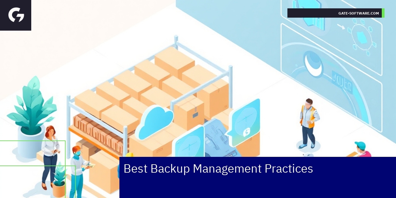 illustration of backup management and FAQ topics
